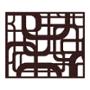 PROTECTOR PARA VENTANA CELOSIA QUADRUM ACERO 120 X 100 CM CHOCOLATE
