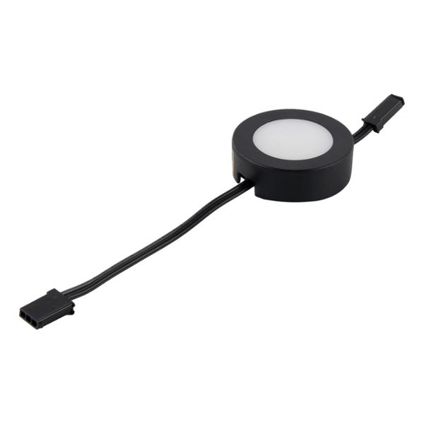 EMPOTRABLE CIRCULAR MATE LUZ LED CÁLIDA 3 PIEZAS NEGRO