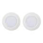 LUMINARIO DE GABINETE CIRCULAR LUZ LED 2 PIEZAS