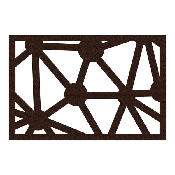 PROTECTOR PARA VENTANA CELOSIA CONSTELACIÓN ACERO 60 X 40 CM CHOCOLATE