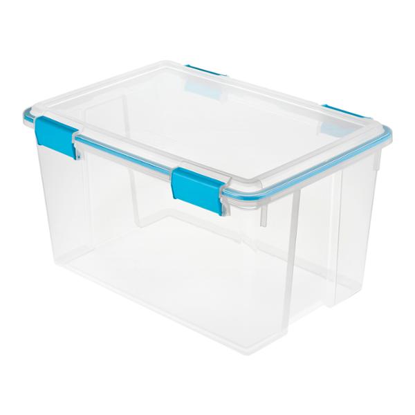 CAJA ANTIHUMEDAD DE PLÁSTICO 51 L TRANSPARENTE