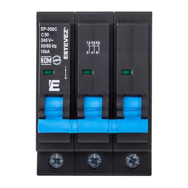 INTERRUPTOR TERMOMAGNÉTICO 50 AMPERES ESTÉVEZ