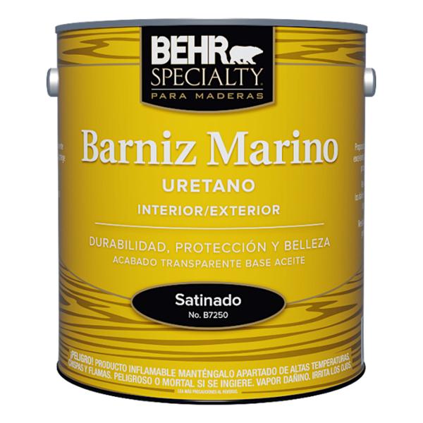 BARNIZ URETANO BASE ACEITE PARA MADERA SATINADO CON PROTECCIÓN UV 946 ML
