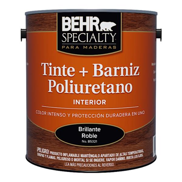 TINTE Y BARNIZ DE POLIURETANO 946 ML ROBLE