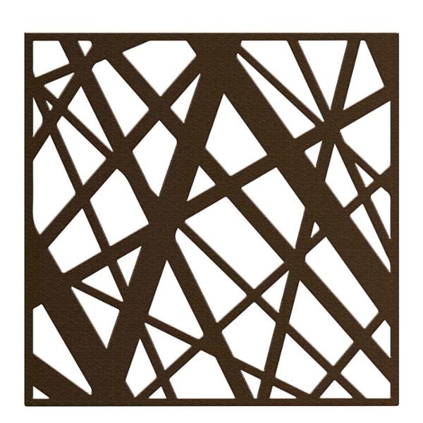 PROTECTOR PARA VENTANA CELOSIA STORM ACERO 120 X 120 CM CHOCOLATE