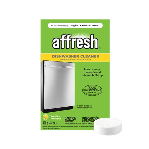 LIMPIADOR DE LAVAVAJILLAS AFFRESH VERDE 6 PIEZAS