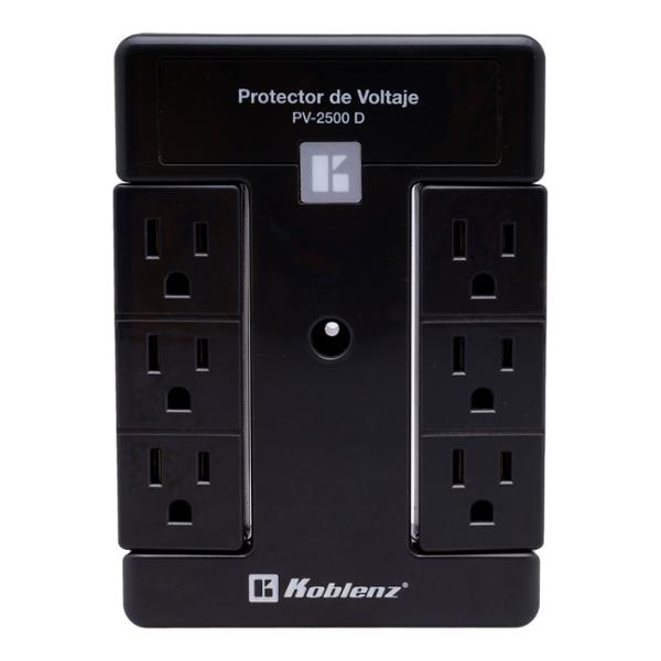 MULTICONTACTO PROTECTOR DE VOLTAJE 6 TOMACORRIENTES