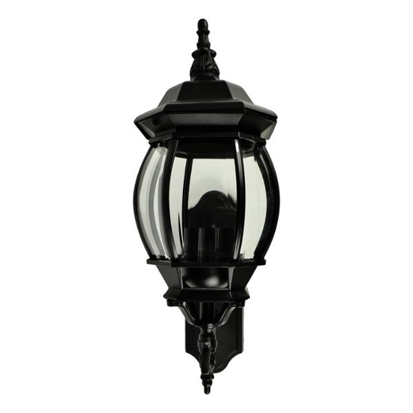 FAROL DE MURO LED DE CONEXIÓN 60 W 3 FOCOS RESISTENTE A LA INTEMPERIE NEGRO MATE VINTAGE