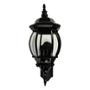 FAROL DE MURO LED DE CONEXIÓN 60 W 3 FOCOS RESISTENTE A LA INTEMPERIE NEGRO MATE VINTAGE