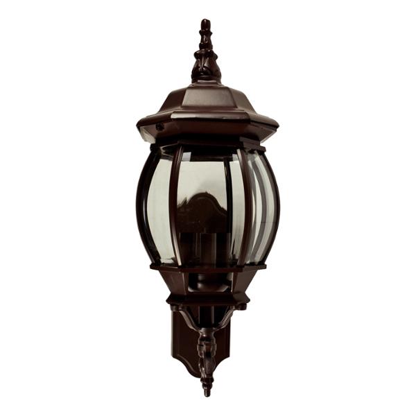 FAROL DE MURO LED DE CONEXIÓN 60 W 3 FOCOS RESISTENTE A LA INTEMPERIE BRONCE MATE VINTAGE