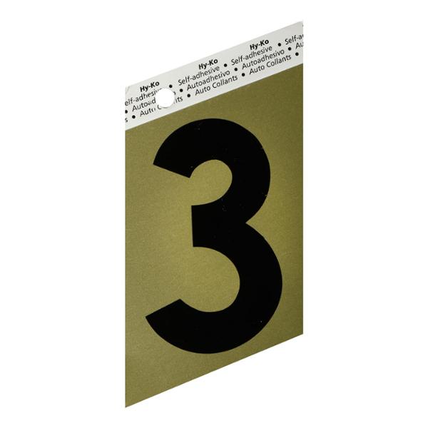 NÚMERO 3 DE ALUMINIO 11.5 X 6.6 CM