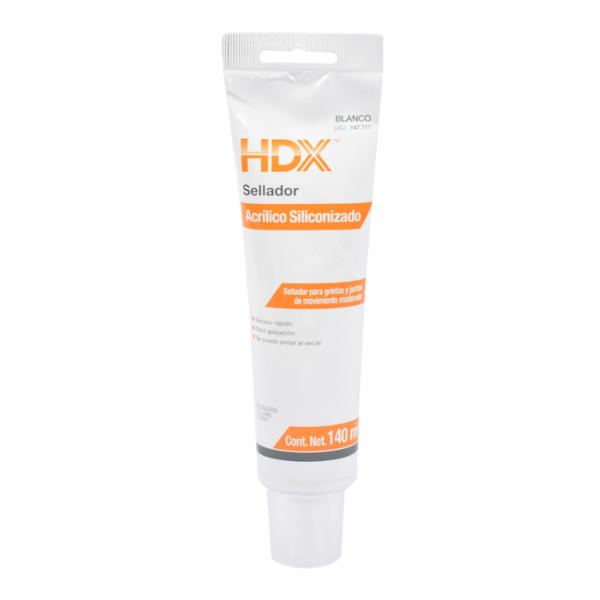 SELLADOR DE ACRÍLICO SILICONIZADO PARA GRIETAS Y JUNTAS EN TUBO 140 ML BLANCO