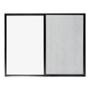 VENTANA CORREDIZA DE ALUMINIO 150 X 120CM IZQUIERDA A DERECHA CHOCOLATE