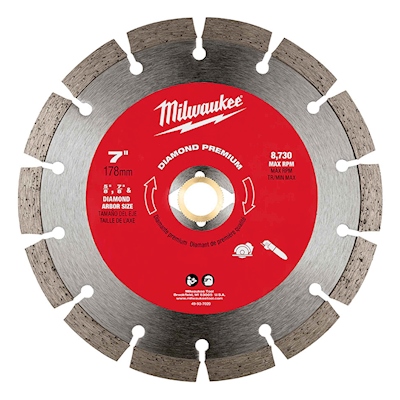 DISCO DIAMANTADO PREMIUM DE 7 PULGADAS MILWAUKEE