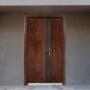 PUERTA EXTERIOR DE SEGURIDAD 14 PASADORES 120 X 213 CM IZQUIERDA MADERA SEMI MATE