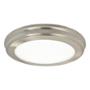 PLAFÓN ILUMINADO EMPOTRABLE LED CIRCULAR 24 W NÍQUEL LUZ CÁLIDA PARA INTERIOR
