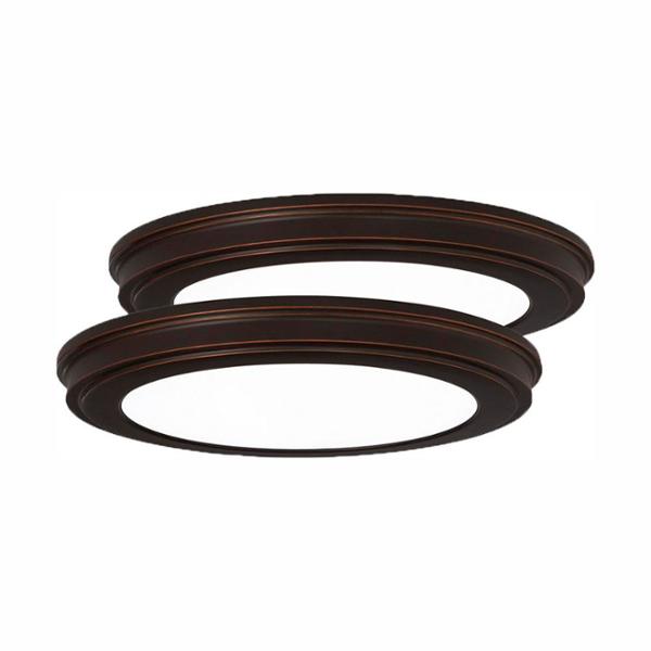 PLAFÓN ILUMINADO LED EMPOTRABLE CIRCULAR 24 W BRONCE LUZ AJUSTABLE INTERIOR