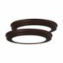 PLAFÓN ILUMINADO LED EMPOTRABLE CIRCULAR 24 W BRONCE LUZ AJUSTABLE INTERIOR