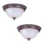 LÁMPARA DE TECHO EMPOTRABLE FOCO E26 CIRCULAR 75 W BRONCE PARA INTERIOR