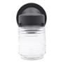 ARBOTANTE DE MURO LED/INCANDESCENTE SOBREPONER 100 W 1 FOCO IP64 NEGRO MATE
