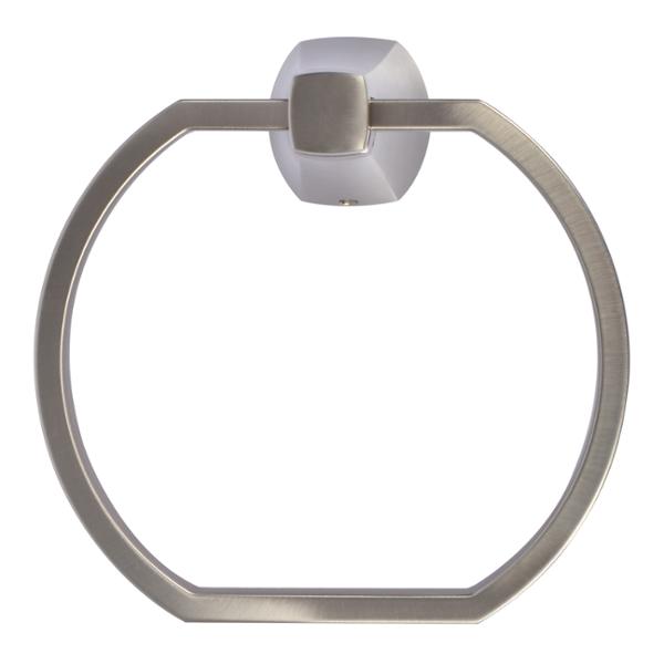 TOALLERO DE ARGOLLA METAL PLATA