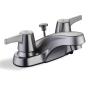 LLAVE PARA LAVABO DUOMANDO NÍQUEL SATINADO ARAGON CON DRENAJE CLICKINSTALL