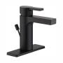 LLAVE PARA LAVABO MONOMANDO NEGRO A LAVABO CON VALVULA DE DISCO DE CERAMICA