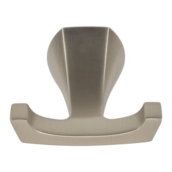 GANCHO DOBLE METAL PLATA