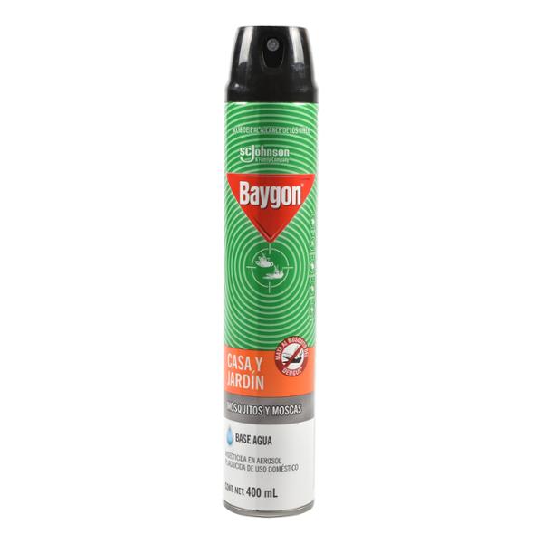 INSECTICIDA EN AEROSOL 400 ML VERDE BAYGON