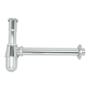 CÉSPOL PARA LAVABO DE LATÓN 35.3 X 18.2 X 33 CM PLATA