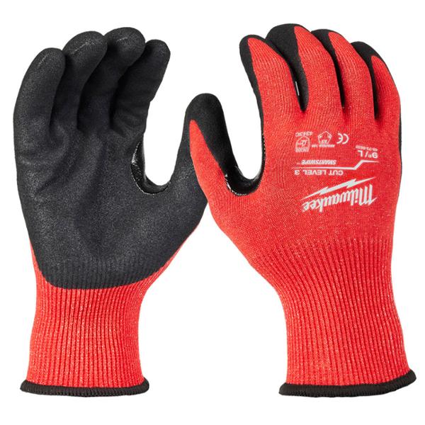 GUANTES DE CORTE DE NITRILO DE NIVEL 3 TALLA "L "MILWAUKEE