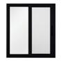 VENTANA CORREDIZA DE ALUMINIO 100 X 100CM IZQUIERDA A DERECHA CHOCOLATE