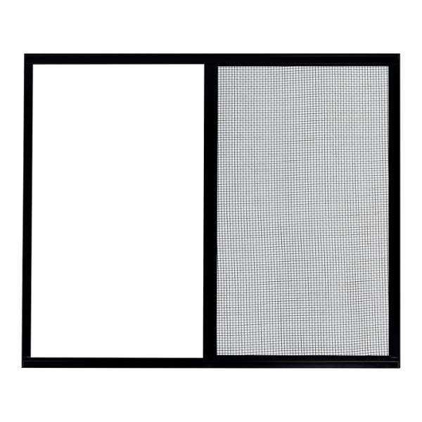 VENTANA CORREDIZA DE ALUMINIO 120 X 100CM IZQUIERDA A DERECHA CHOCOLATE