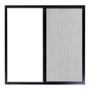 VENTANA CORREDIZA DE ALUMINIO 100 X 100 CM IZQUIERDA A DERECHA CHOCOLATE