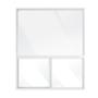 VENTANA FIJA Y CORREDIZA DE ALUMINIO 120 X 140 CM IZQUIERDA A DERECHA BLANCO