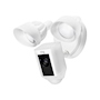 RING CÁMARA DE SEGURIDAD EXTERIOR CON REFLECTORES Y SIRENA CABLEADA RING PLUS - BLANCO