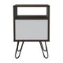 MESA LATERAL AUXILIAR VASA MELAMINA 60 X 40.3 X 38 CM CAFÉ