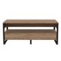 MESA DE CENTRO DECORATIVA MAX MELAMINA Y METAL 40.7 X 98 X 40.6 CM CAFÉ MIEL