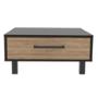 MESA DE CENTRO DECORATIVA KATIA MELAMINA 60 X 60 X 28.3 CM CAFÉ