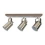 LÁMPARA RIEL DE 3 LUCES DIRIGIBLES PIONNER 23 X 12 X 53.5 CM PLATA HAMPTON BAY