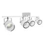 LÁMPARA RIEL DE 4 LUCES DIRIGIBLES LED 16.5 X 11.5 X 77.4 CM PLATA HAMPTON BAY