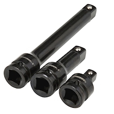 JUEGO DE ADAPTADORES DE IMPACTO 3 PIEZAS CUADRO 1/2" ACERO CR-MO