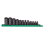 JUEGO DE DADOS TORX EXTERNO 13 PIEZAS CUADROS 1/4", 3/8" Y 1/2" ACERO