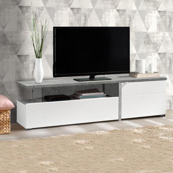 MUEBLE PARA TV PARA 60 PULGADAS MDF CON MELAMINA GRIS 44.5 X 160.5 X 40 CM