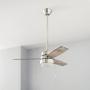 VENTILADOR DE TECHO CAPRICE 44" LED INTEGRADO PARA INTERIOR NÍQUEL