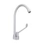 LLAVE PARA LAVABO MONOMANDO CROMO A LAVABO MANERAL LARGO AHORRO DE AGUA