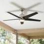 VENTILADOR DE TECHO MENA 52" LED INTEGRADO PARA INTERIOR/EXTERIOR NÍQUEL