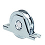 RUEDA CON SOPORTE CANAL U 8CM