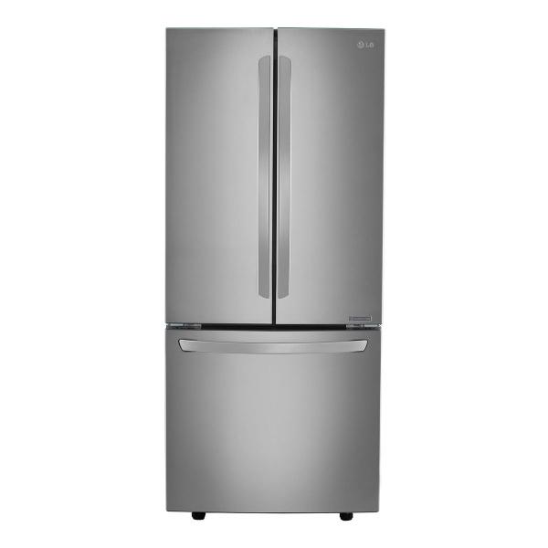 REFRIGERADOR 22 PIES FRENCH DOOR 3 PUERTAS LINEAR INVERTER PLATA
