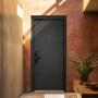PUERTA EXTERIOR DE SEGURIDAD 13 PASADORES CON CERRADURA DIGITAL 96 X 213 CM DERECHA NEGRO